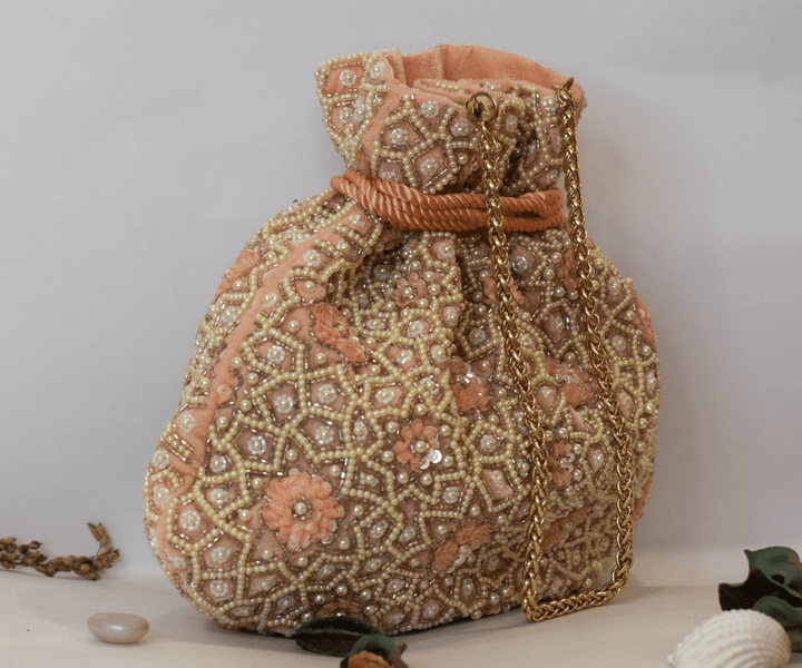 Raisa Potli – Coral Pink