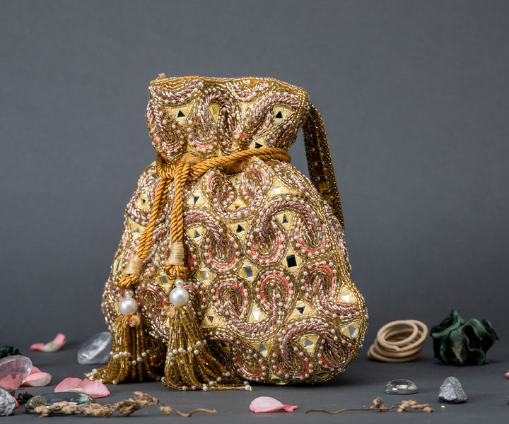 Indrina Potli – Yellow & Gold