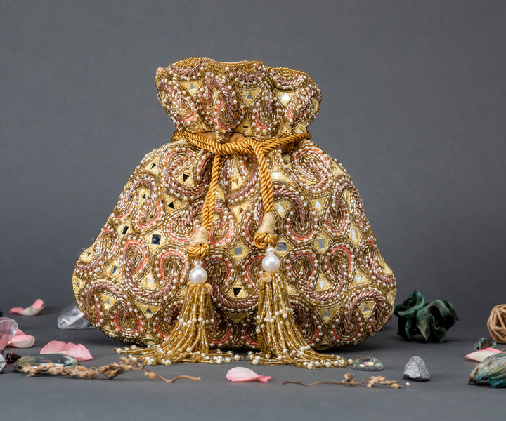 Indrina Potli – Yellow & Gold
