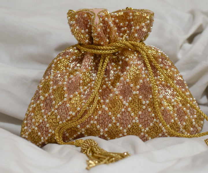 Rabia Potli – Rose Gold