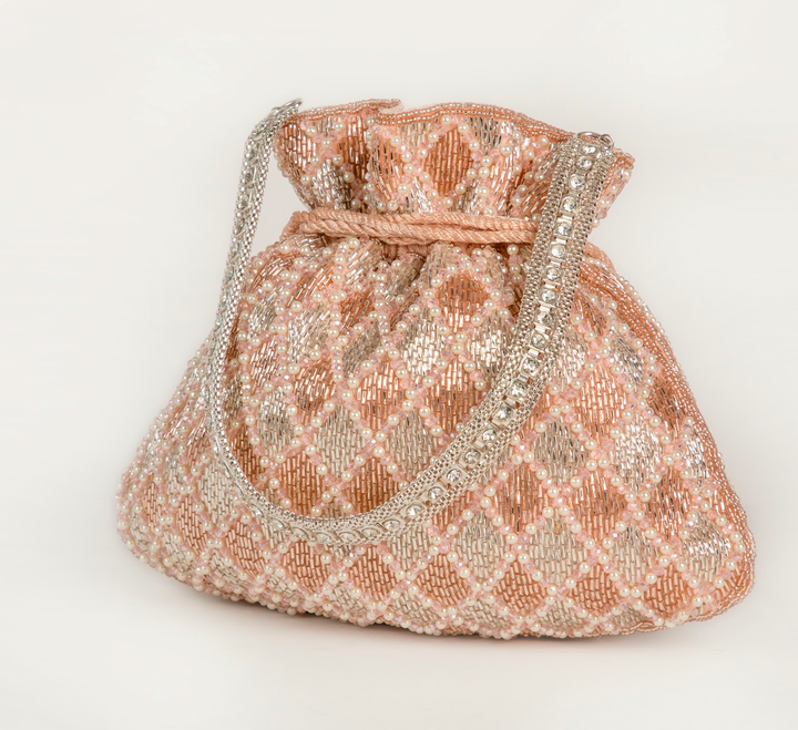 Rabia Potli – Rose Gold & Silver