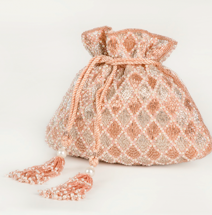 Rabia Potli – Rose Gold & Silver