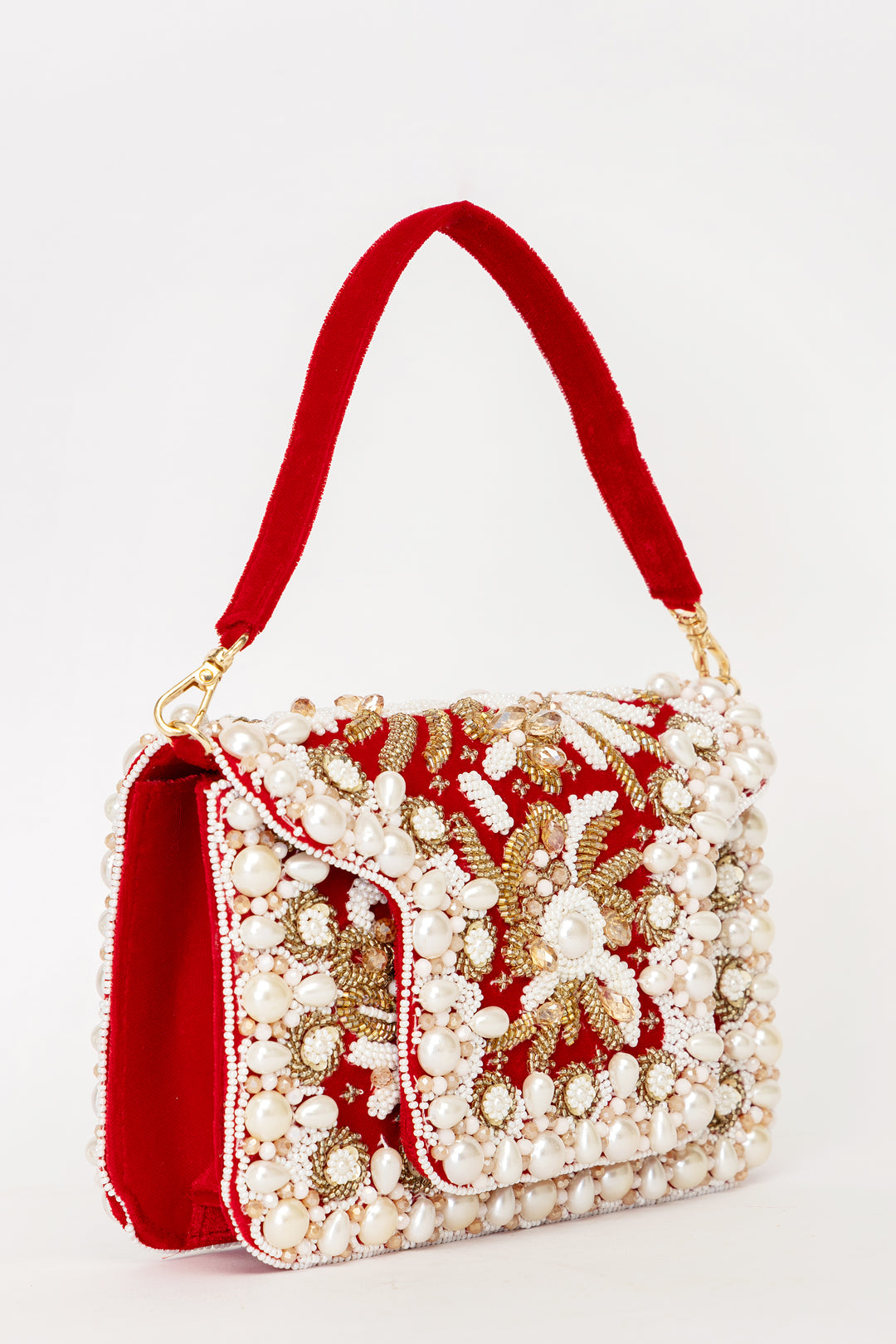 Saira Clutch — Red