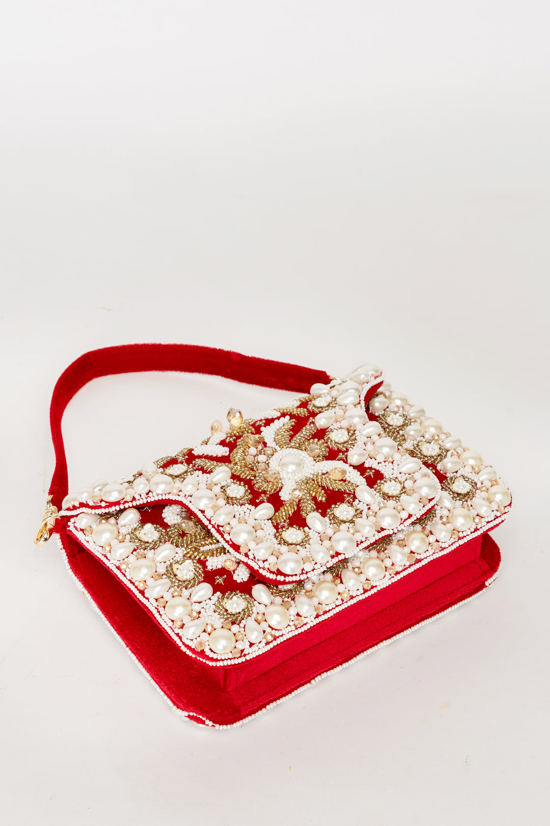 Saira Clutch — Red