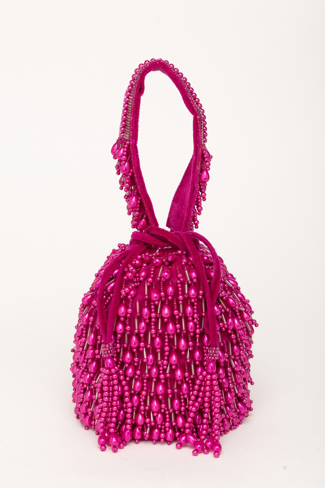 Veda Bucket Bag- Fuschia