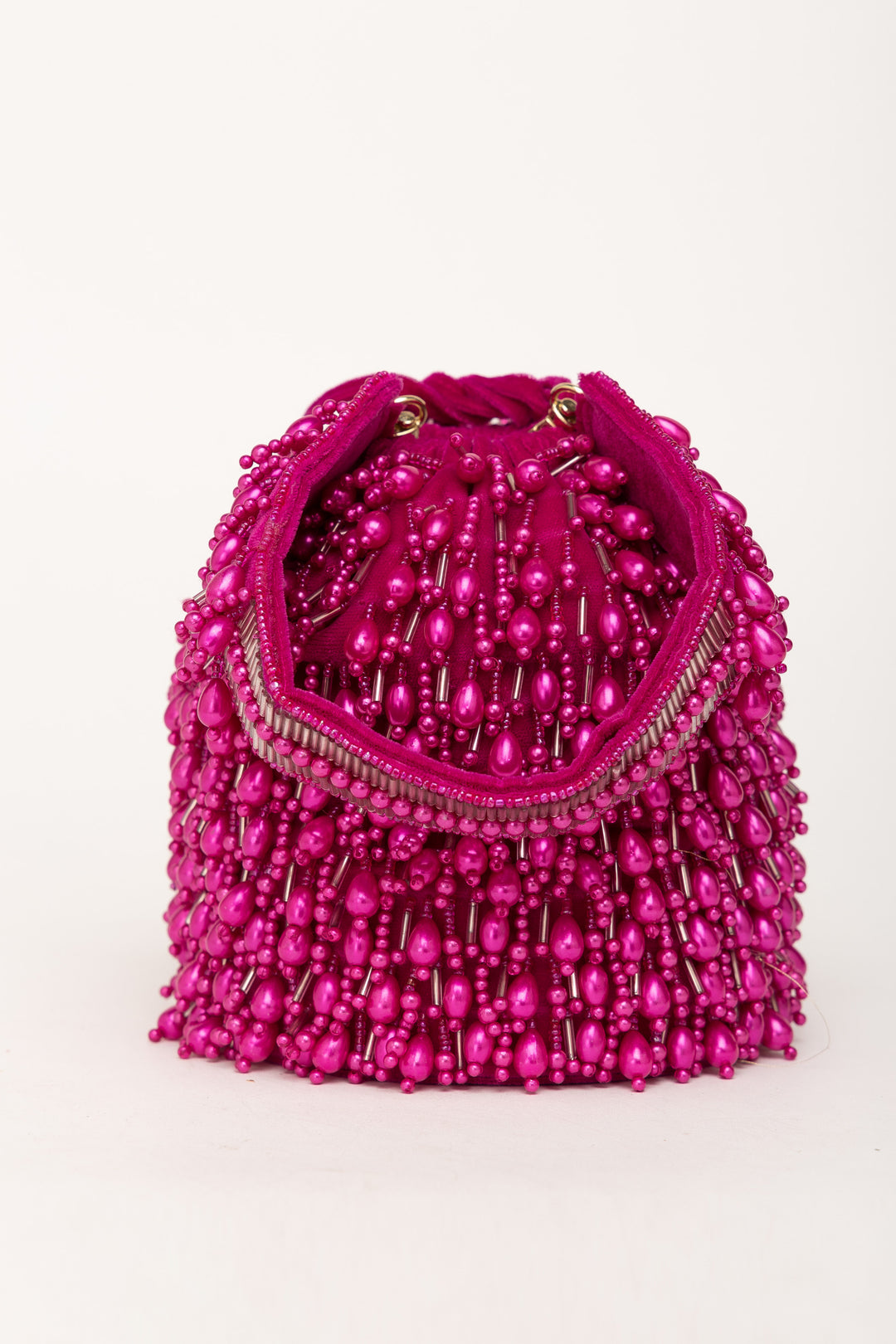 Veda Bucket Bag- Fuschia