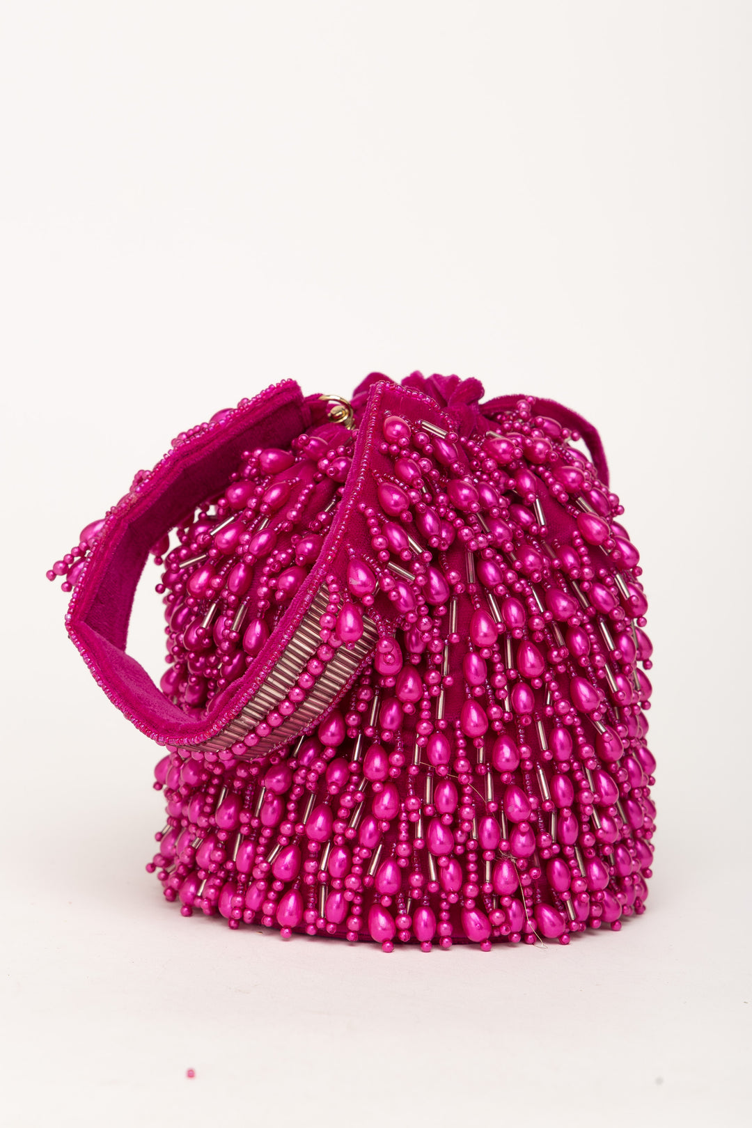 Veda Bucket Bag- Fuschia