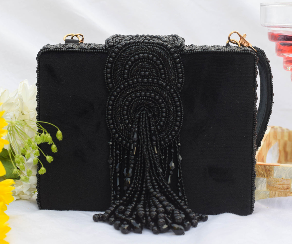 Chanel Vanity Bag Pouch Black Leather Vintage – Timeless Vintage