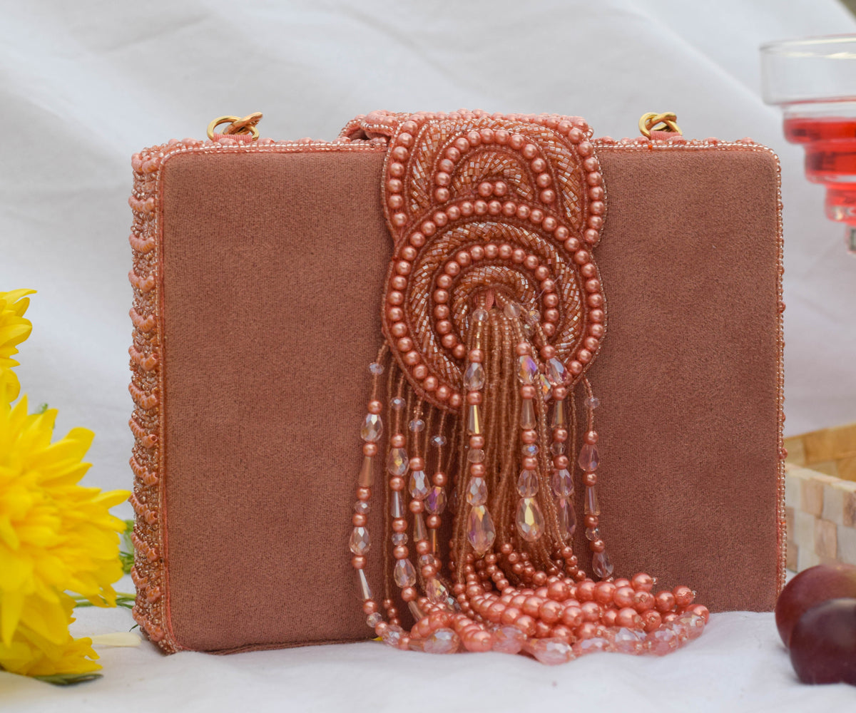 Gold Potli Bag | Gold Beaded Studded Sequin Clutch | Party Clutch Sling | Wedding  Purse in Gold | Handmade, Embellished Lotus Potli – Kaash