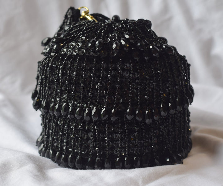 Shayna Bucket Bag – Midnight Black | PRERNA MEHRA